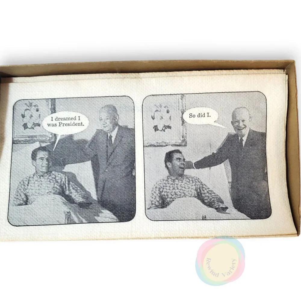 Vintage 1962 Gerald Gardner Satire Napkins Boxed